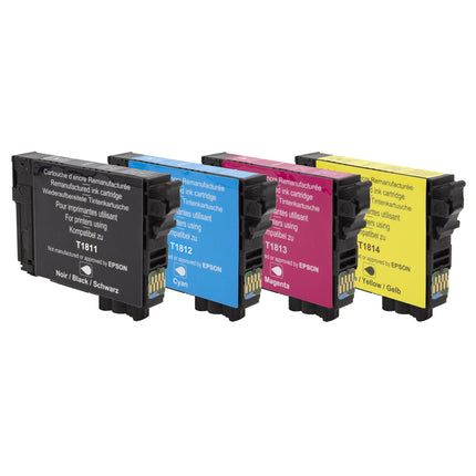 RECYCLECLUB XL Cartridge 18XL - Multipack - Black + Cyan + Magenta + Yellow - Suitable for Epson image