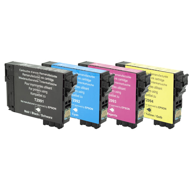 RECYCLECLUB XL Cartridge 29XL - Multipack - Black + Cyan + Magenta + Yellow - Suitable for Epson image
