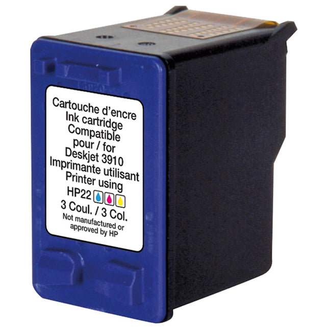 RECYCLECLUB XL Cartridge 22XL - MultiColor - Suitable for HP image