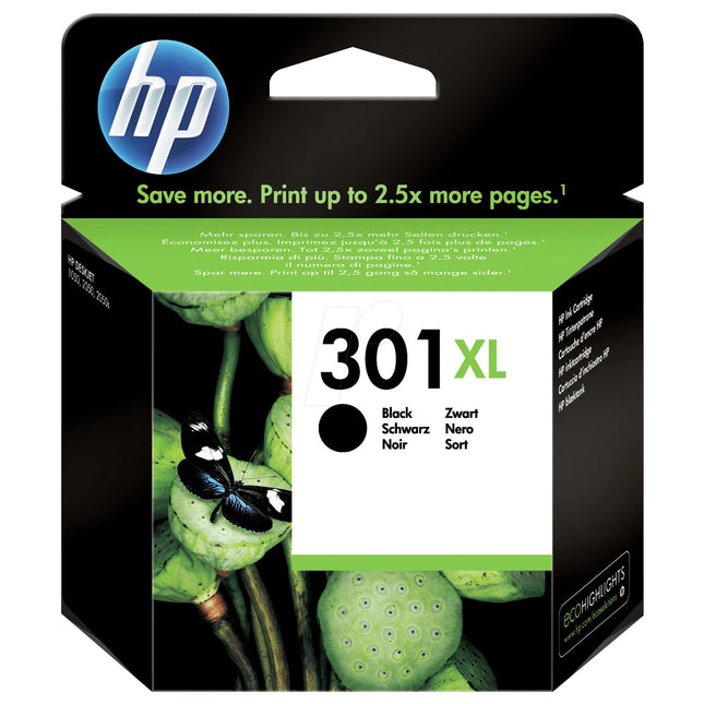 HP XL Cartridge 301XL  - Black image