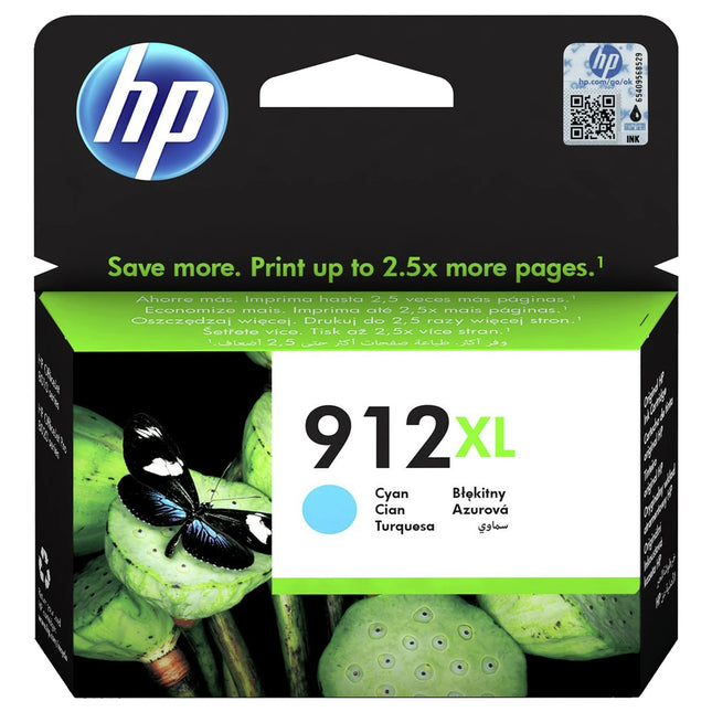 HP Cartridge 912XL Cyan - Cyan image