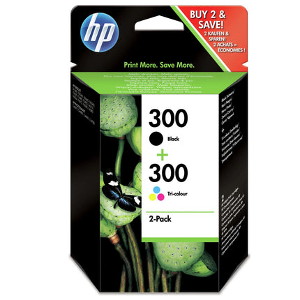 HP Cartridge 300 - Duo Pack - Black + Multicolor image