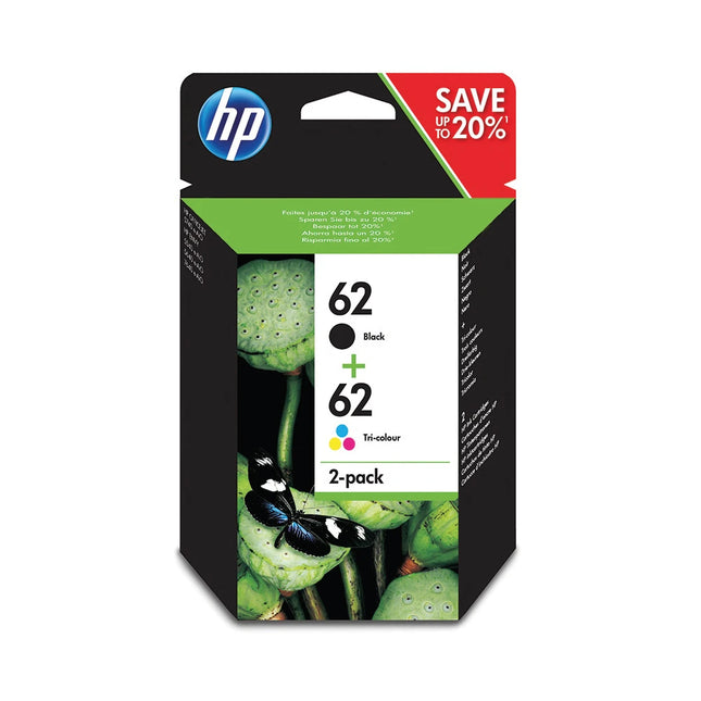 HP Cartridge 62 - Duo Pack - Black + Multicolor image