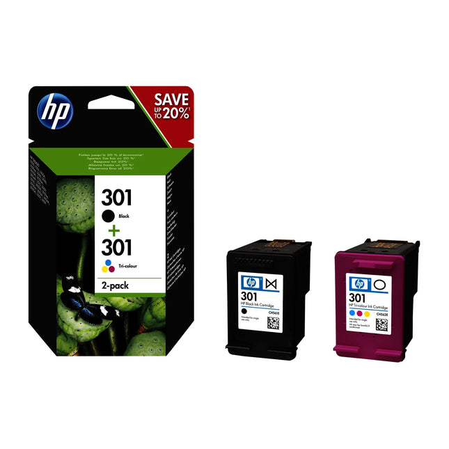 HP Cartridge 301 - Duo Pack - Black + Multicolor image