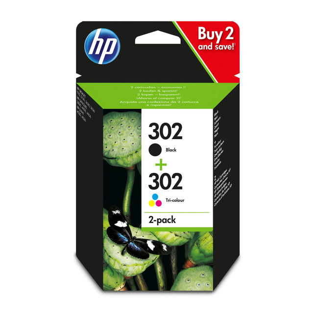 HP Cartridge 302 - Duo Pack - Black + Multicolor image