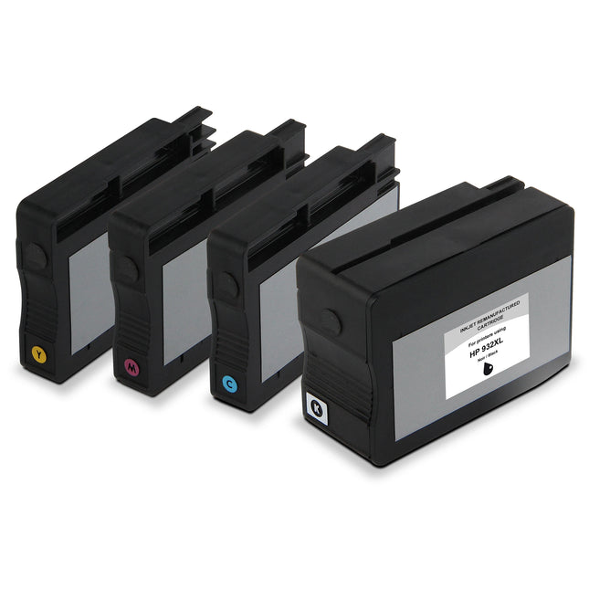 RECYCLECLUB XL Cartridge 932XL | 933XL - Multipack - Black + Cyan + Magenta + Yellow - Suitable for HP image