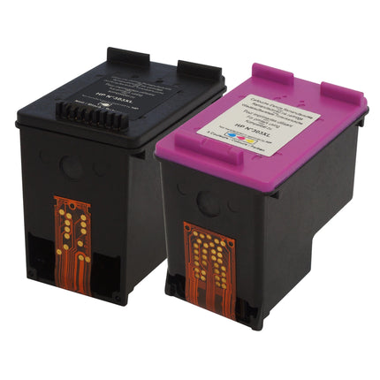 RECYCLECLUB XL Cartridge 303XL - Duo Pack - Black + Multicolor - Suitable for HP image