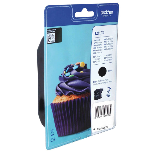 BROTHER Cartridge LC123BK - Black image