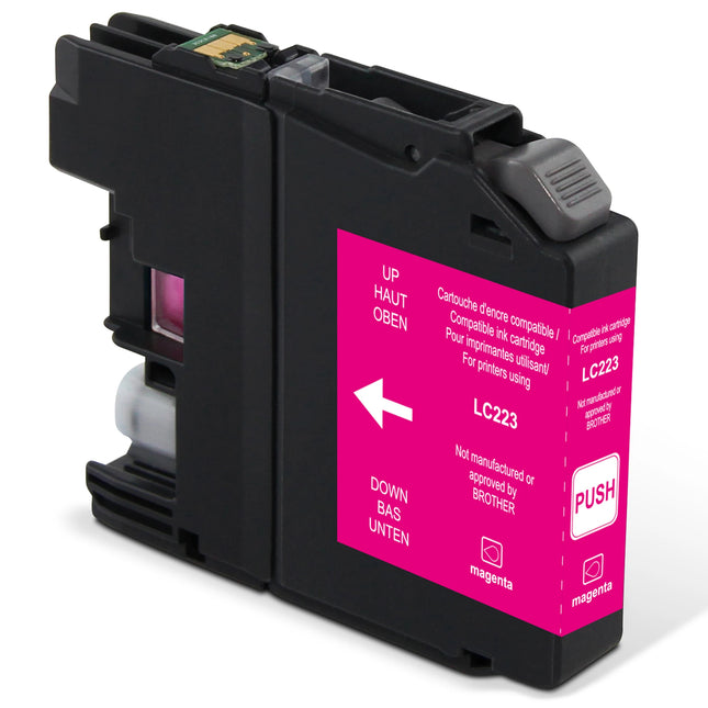 RECYCLECLUB Cartridge LC223C - Magenta - Suitable for Brother image