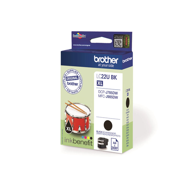 BROTHER XL Cartridge LC22UBK XL - Black image