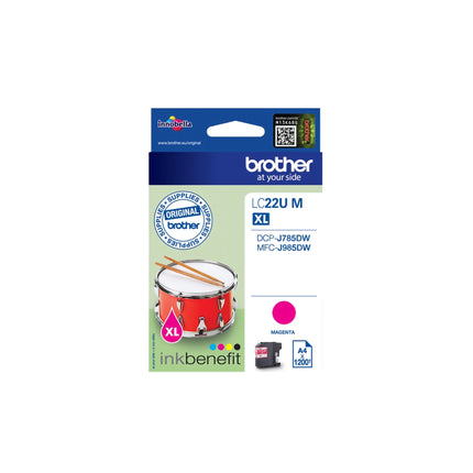 BROTHER XL Cartridge LC22UM XL - Magenta image