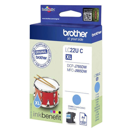 BROTHER XL Cartridge LC22UC XL - Cyan image