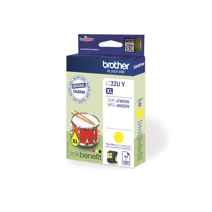 BROTHER XL Cartridge LC22UY XL - Yellow image
