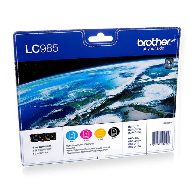 BROTHER Cartridge LC985 - Multipack - Black + Cyan + Magenta + Yellow image