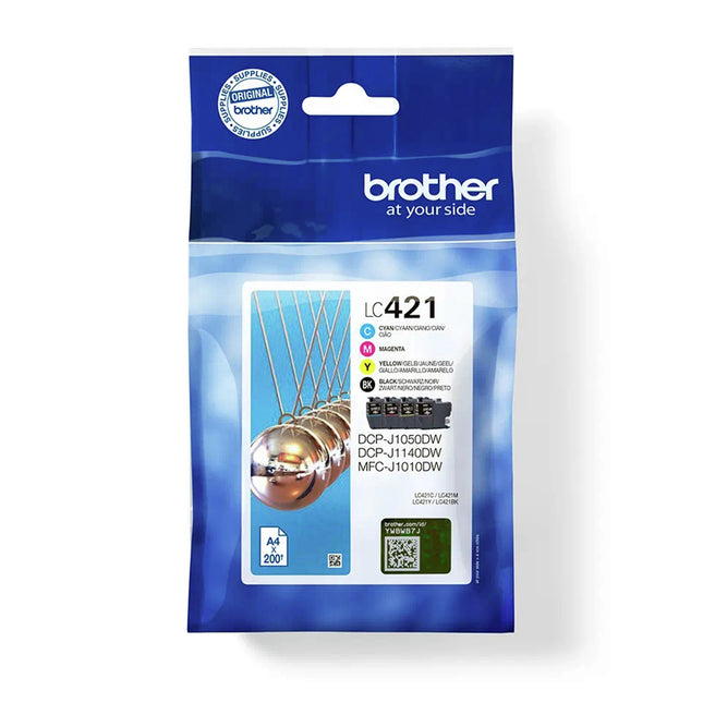BROTHER Cartridge LC421 - Multipack - Black + Cyan + Magenta + Yellow image