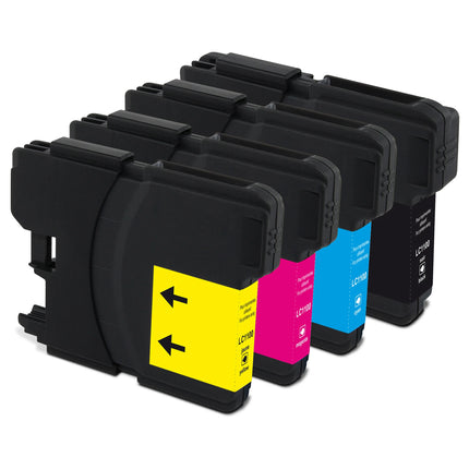 RECYCLECLUB Cartridge LC1100 - Multipack - Black + Cyan + Magenta + Yellow - Suitable for Brother image