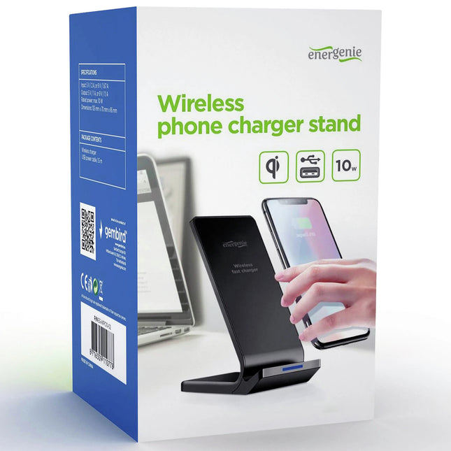 ENERGENIE - Charger - Wireless QI + cable Micro-USB - 10 W - Black image