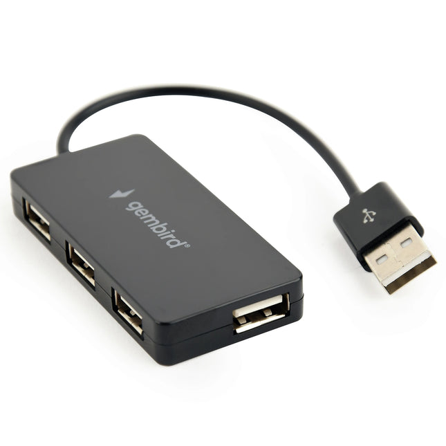 GEMBIRD - Docking station - USB-A (Male) - 4 x USB-A (Female) 0.15 m  USB 2.0 image