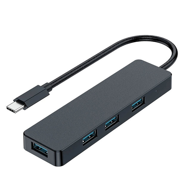 GEMBIRD - Docking station - USB-C (Male) - 4 x USB-A (Female) 0.15 m  USB 3.1 image