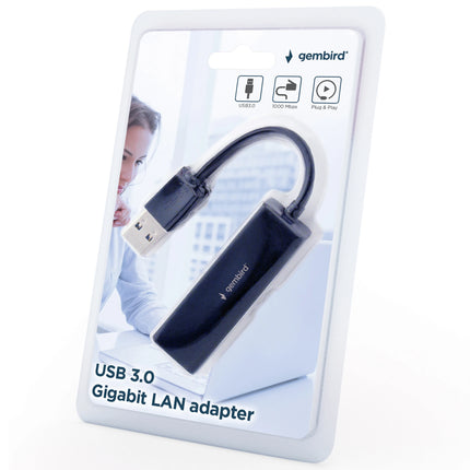GEMBIRD - UTP - Adapter cable - USB-A (Male) - RJ45 (Female) - 0.1 m image