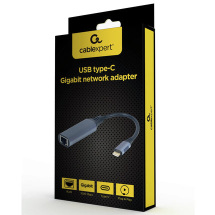 CABLEXPERT - Adapter cable - USB-C (Male) - RJ45 (Female) - 0.15 m image