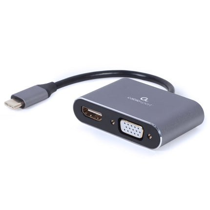 CABLEXPERT - Adapter cable - USB-C (Male) - HDMI (Female) + VGA (Female) - 0.15 m image