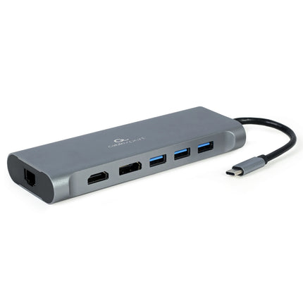 CABLEXPERT - Dockingstation - USB-C (Male) - 4 x USB-A (Female) + HDMI (Female) + USB-C (Female) PD + VGA + Micro-SD + SD + 3.5 mm Jack + RJ45 - 0.15 m image