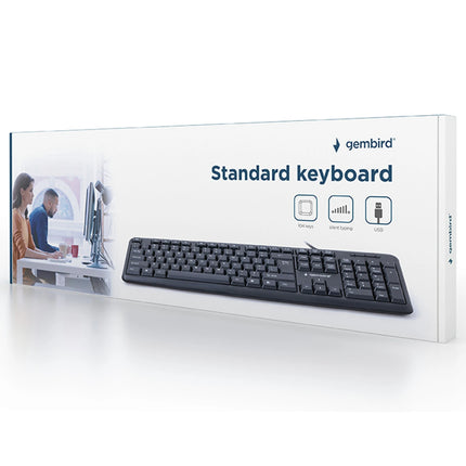 GEMBIRD - standard USB keyboard black Azerty (BE) - KBU-103 image