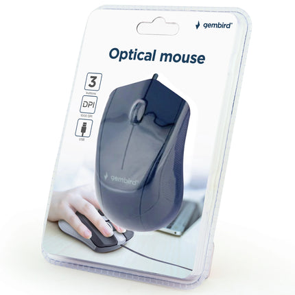 GEMBIRD - Mouse - MUS3B02 - Wired - USB-A image