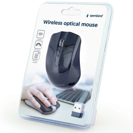 GEMBIRD - Mouse - MUSW4B04 - Wireless - USB-A image