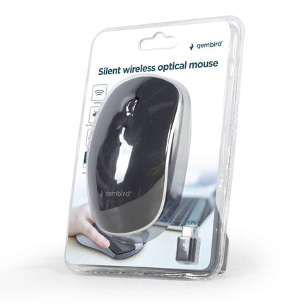 GEMBIRD- Mouse - MUSW4BSC01 - Wireless - USB-C image