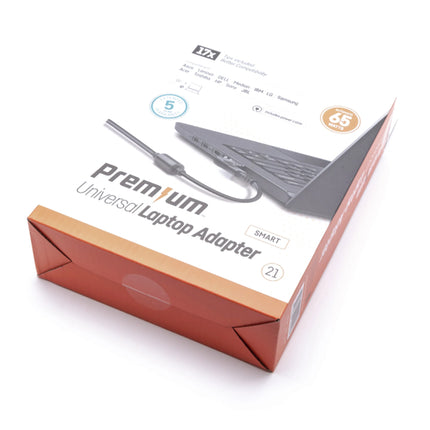 PREMIUM - Laptop charger - With 17 different connections - 65 W image