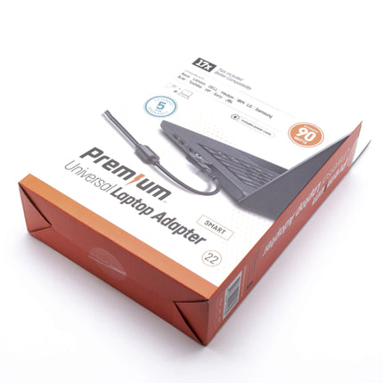 PREMIUM - Laptop charger - With 17 different connections - 90 W image