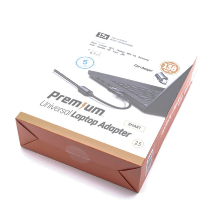 PREMIUM - Laptop charger - For in the car - With 17 different connections - 138 W image