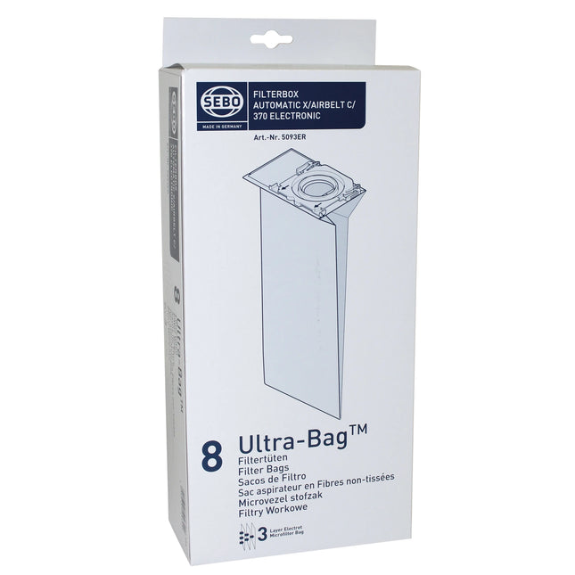 SEBO Automatic X | Airbelt C | 370 Electronic |Ultra-Bag | 8300ER 8 Dustbags image