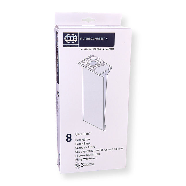SEBO Airbelt K | Ultra-Bag | 6629ER 8 Dustbags image