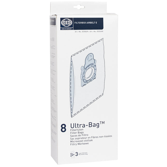 SEBO Airbelt E | Ultra-Bag | 8300ER 8 Dustbags image
