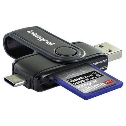 INTEGRAL - USB cardreader stick - With USB-A / USB-C - For SD card & microSD card image