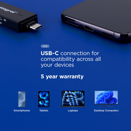 INTEGRAL - SD cardreader stick - USB-C - For SD card & microSD card image