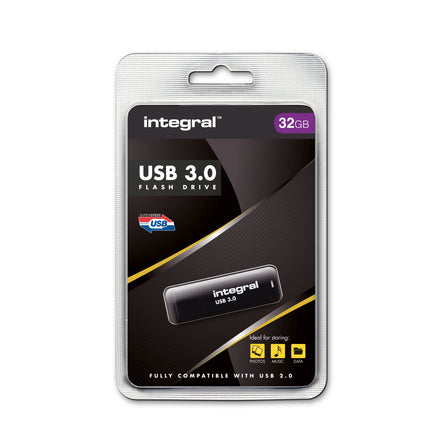 INTEGRAL - USB stick - 32 GB - Black - USB-A 3.0 image