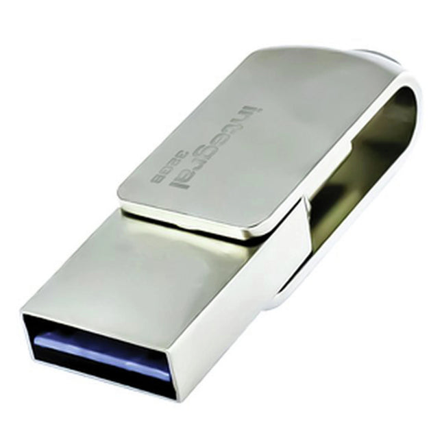 INTEGRAL - USB stick - 32 GB - Silver - USB-A 3.1/3.0 + USB-C 3.1/3.0 image