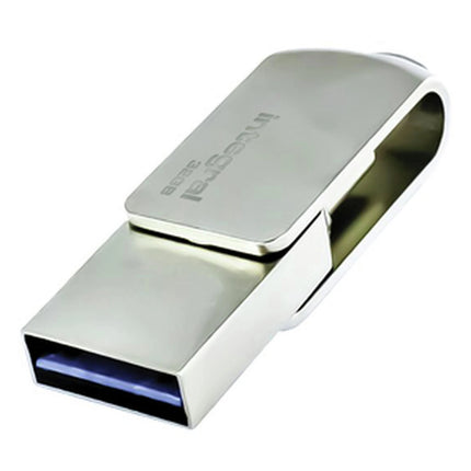 INTEGRAL - USB stick - 32 GB - Silver - USB-A 3.1/3.0 + USB-C 3.1/3.0 image