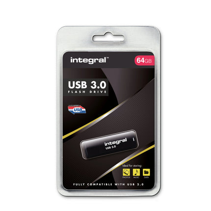 INTEGRAL - USB stick - 64 GB - Black - USB-A 3.0 image