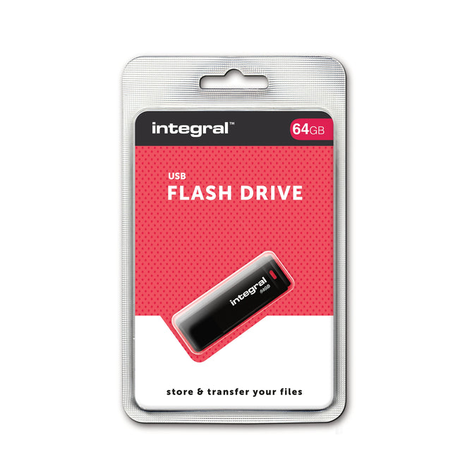 INTEGRAL - USB stick - 64 GB - Black - USB-A 2.0 image