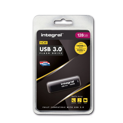 INTEGRAL - USB stick - 128 GB - Black - USB-A 3.0 image