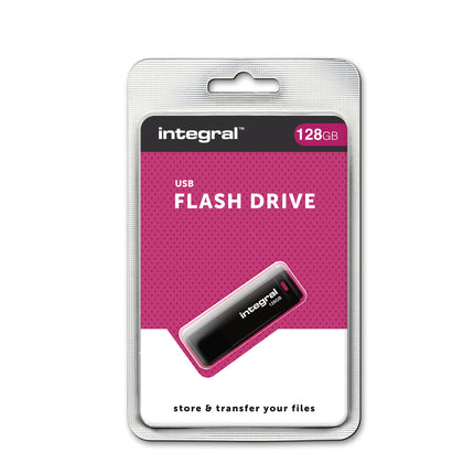 INTEGRAL - USB stick - 128 GB - Black - USB-A 2.0 image