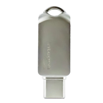 INTEGRAL - USB stick - 128 GB - Silver - USB-A 3.1/3.0 + USB-C 3.1/3.0 image