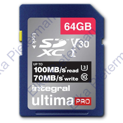 INTEGRAL - SD card - 64 GB - SDXC - V30 image