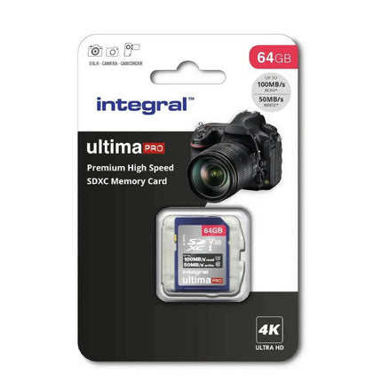 INTEGRAL - SD card - 64 GB - SDXC - V30 image