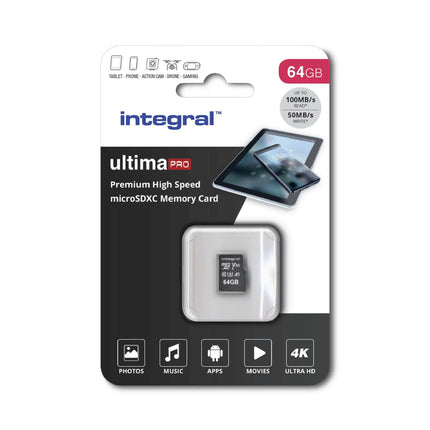 INTEGRAL - microSD card - 64 GB - SDXC - V30 image